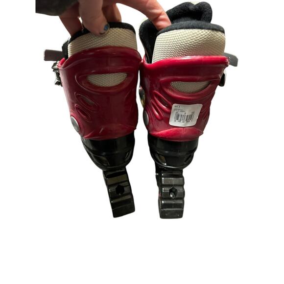 Variflex Galaxy 2 Youth Inline Skates Size 5 Vintage Red Black - Picture 9 of 13